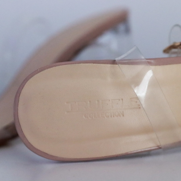 Truffle Collection Clear Heeled Sandals in beige - UK6 - Picture 4 of 4